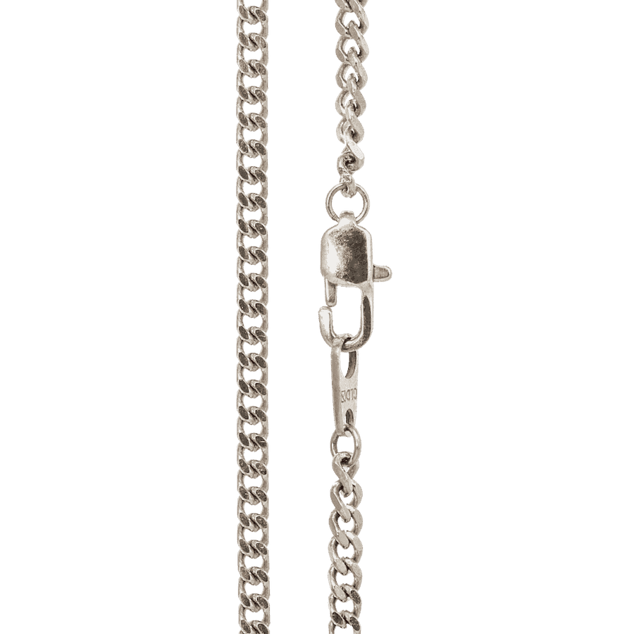 18" Micro Cuban in White Gold