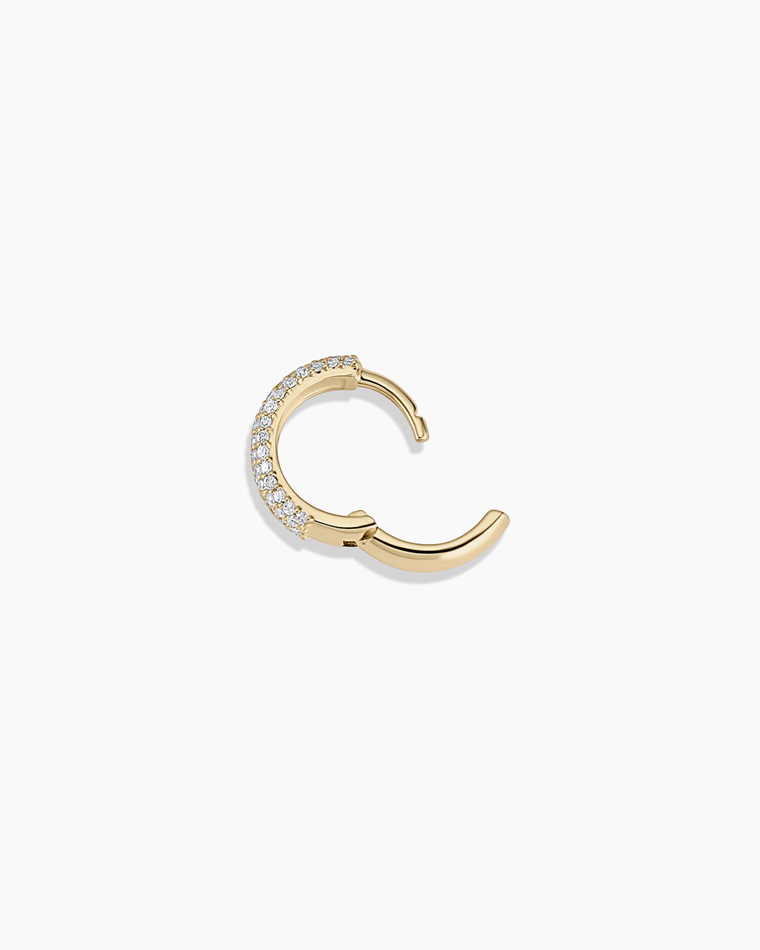 14K Diamond Paseo Statement Single Huggie