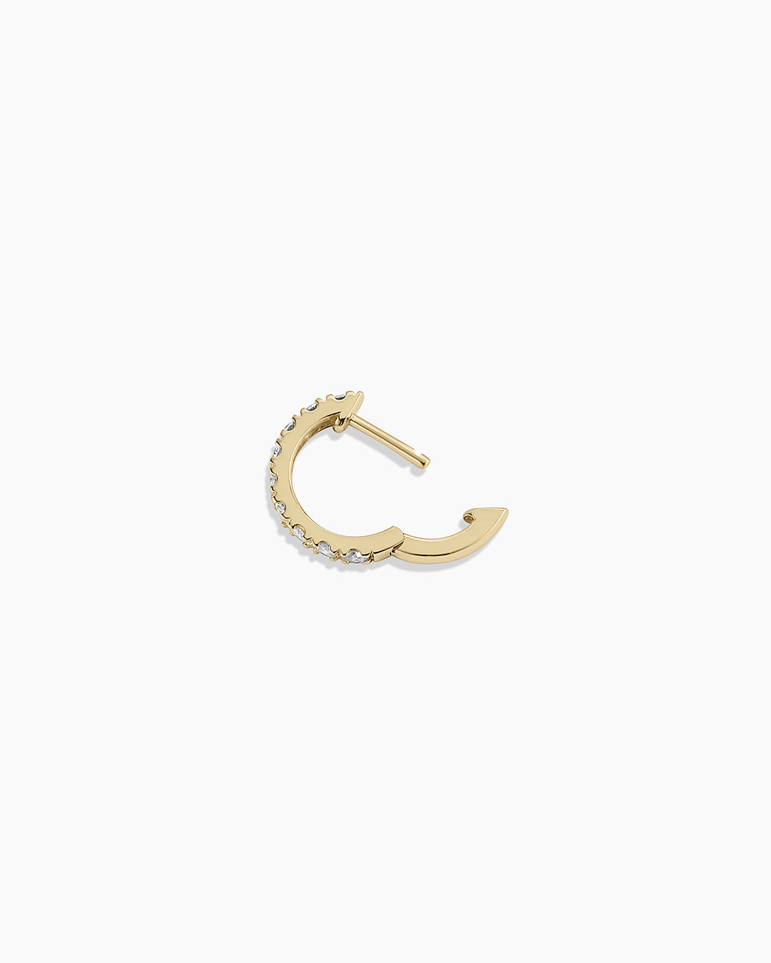 14K Lab Grown Diamond Eternity Single Huggie