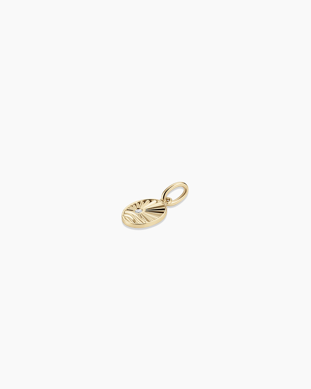 14K Diamond Beach Charm
