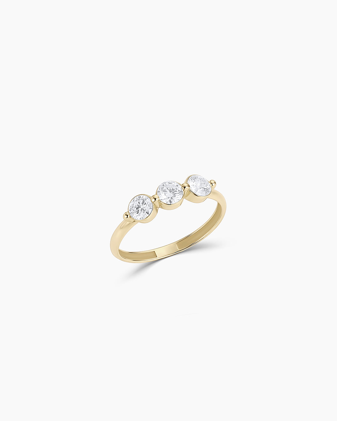 14K Lab Grown Diamond Trio Ring