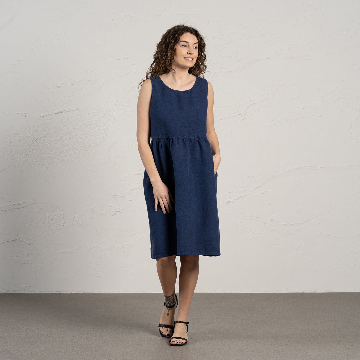 Smock Dress Eliza Storm Blue