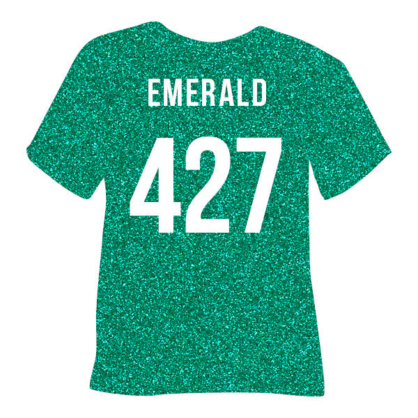 427 Emerald POLI-FLEX® PEARL GLITTER HTV