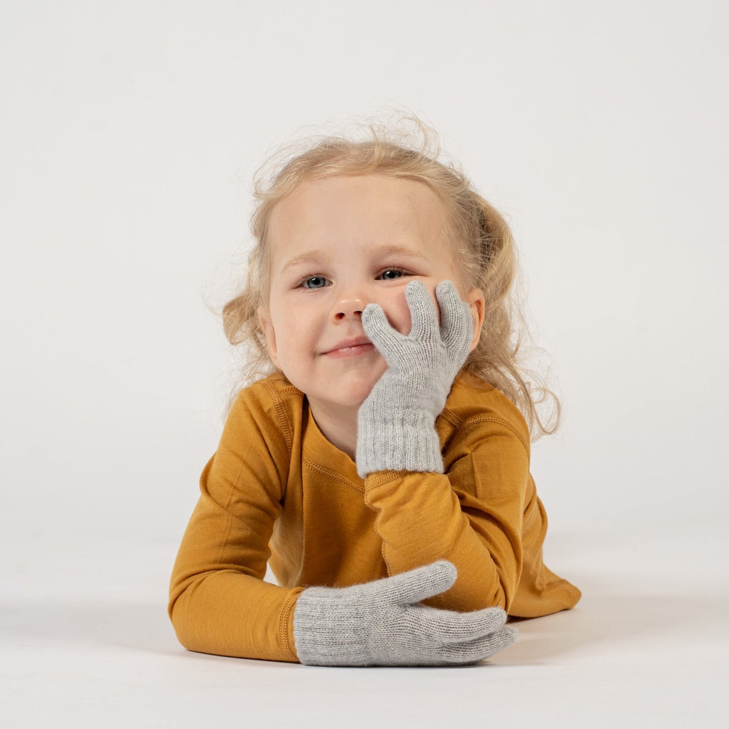 Kids' Knit Gloves Cashmere Blend