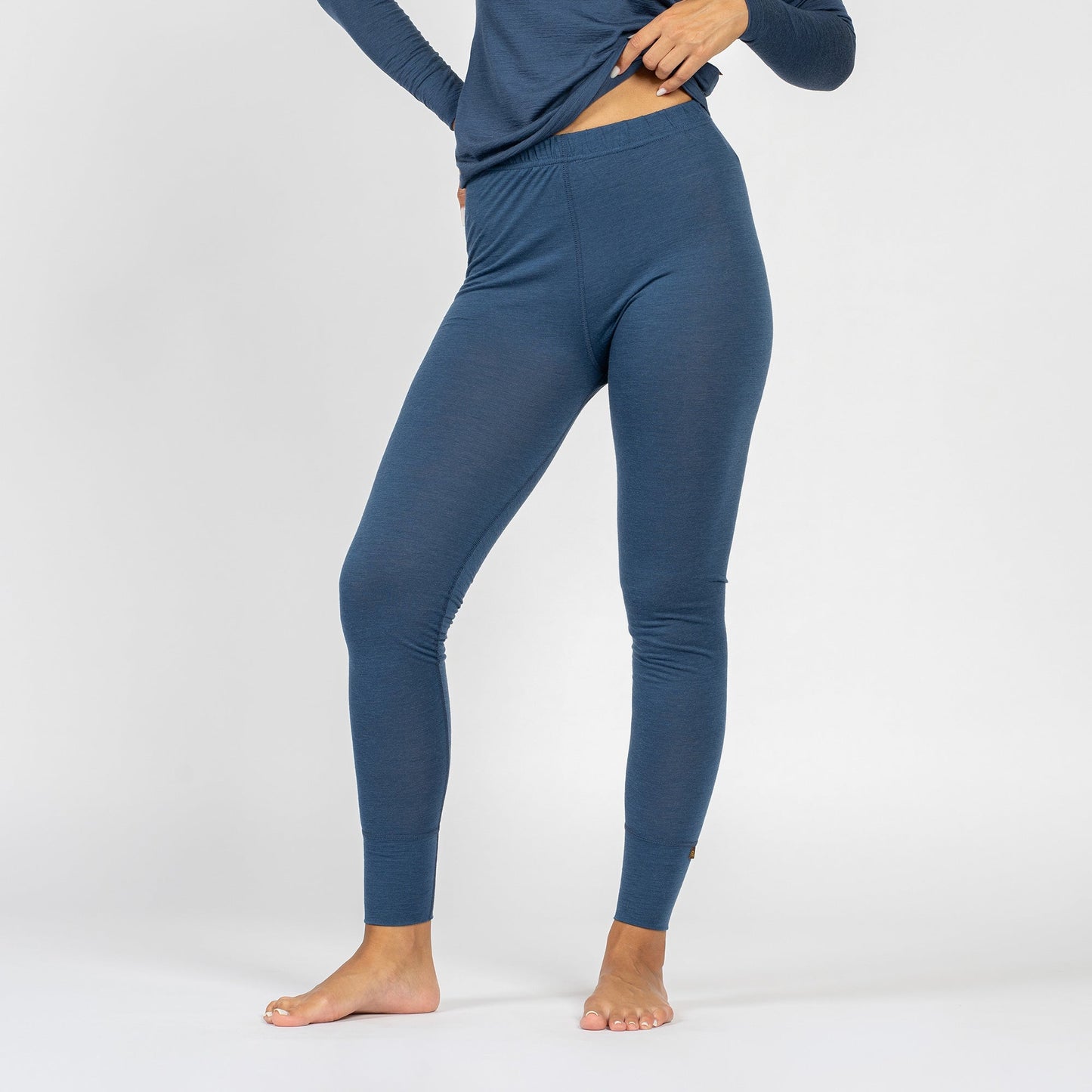 Women's 100% Merino Base Layer Set Denim
