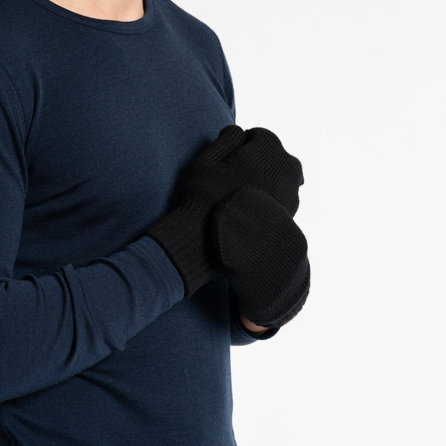 Knitted Merino Wool Mittens For Men