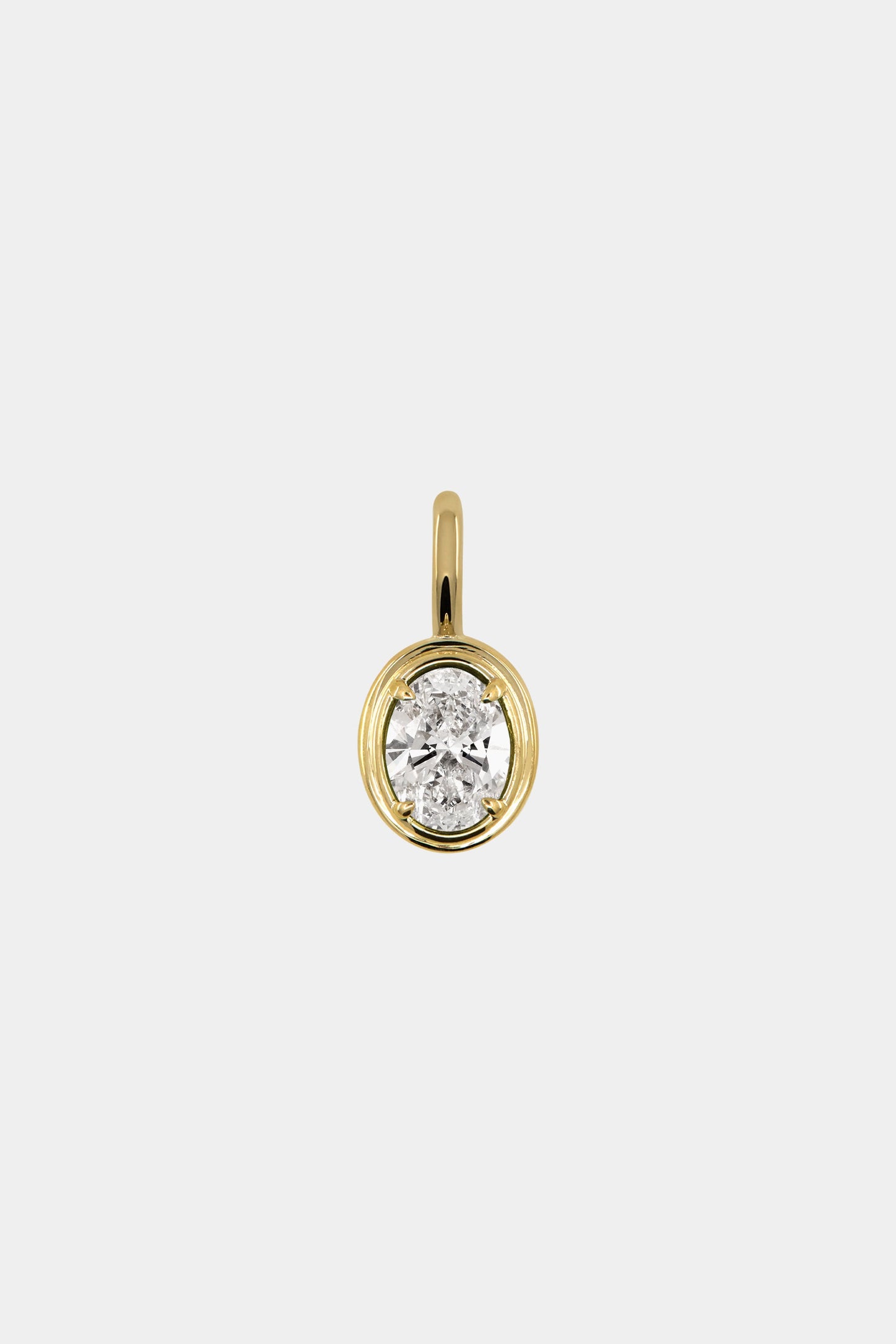 Roma Oval Gemstone Pendant | Yellow Gold