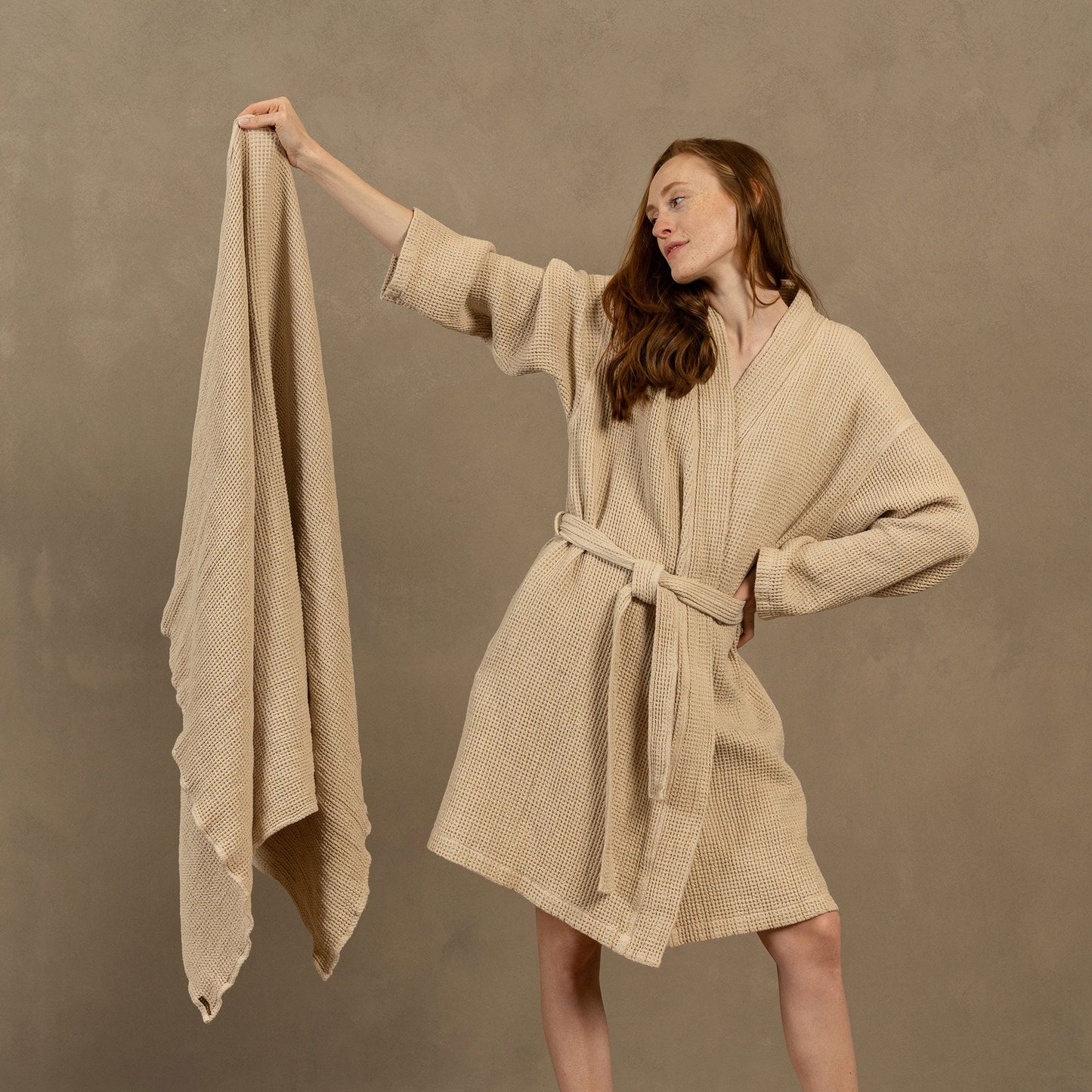 Waffle Bath Towel 3-Set