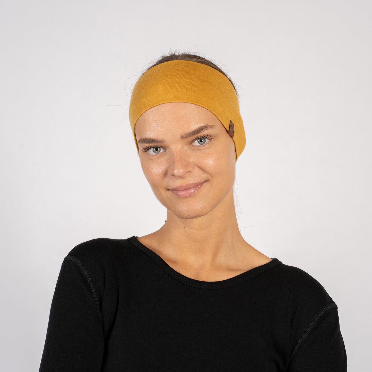 Unisex Merino Active Headband Yellow