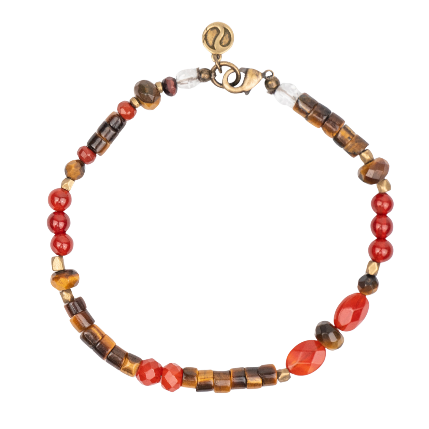 Carnelian + Tiger's Eye Bracelet