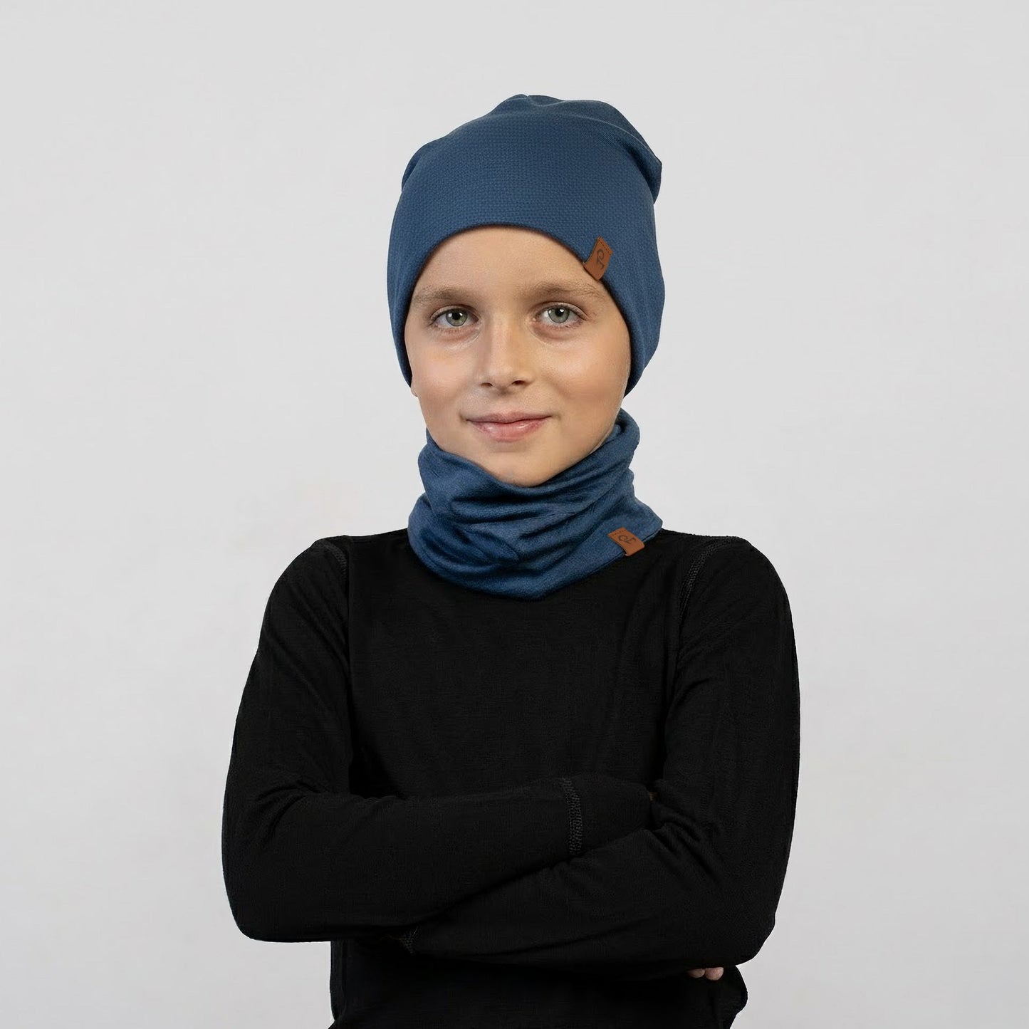 Kids' Merino Wool Neck Gaiter & Beanie 2-Piece Set