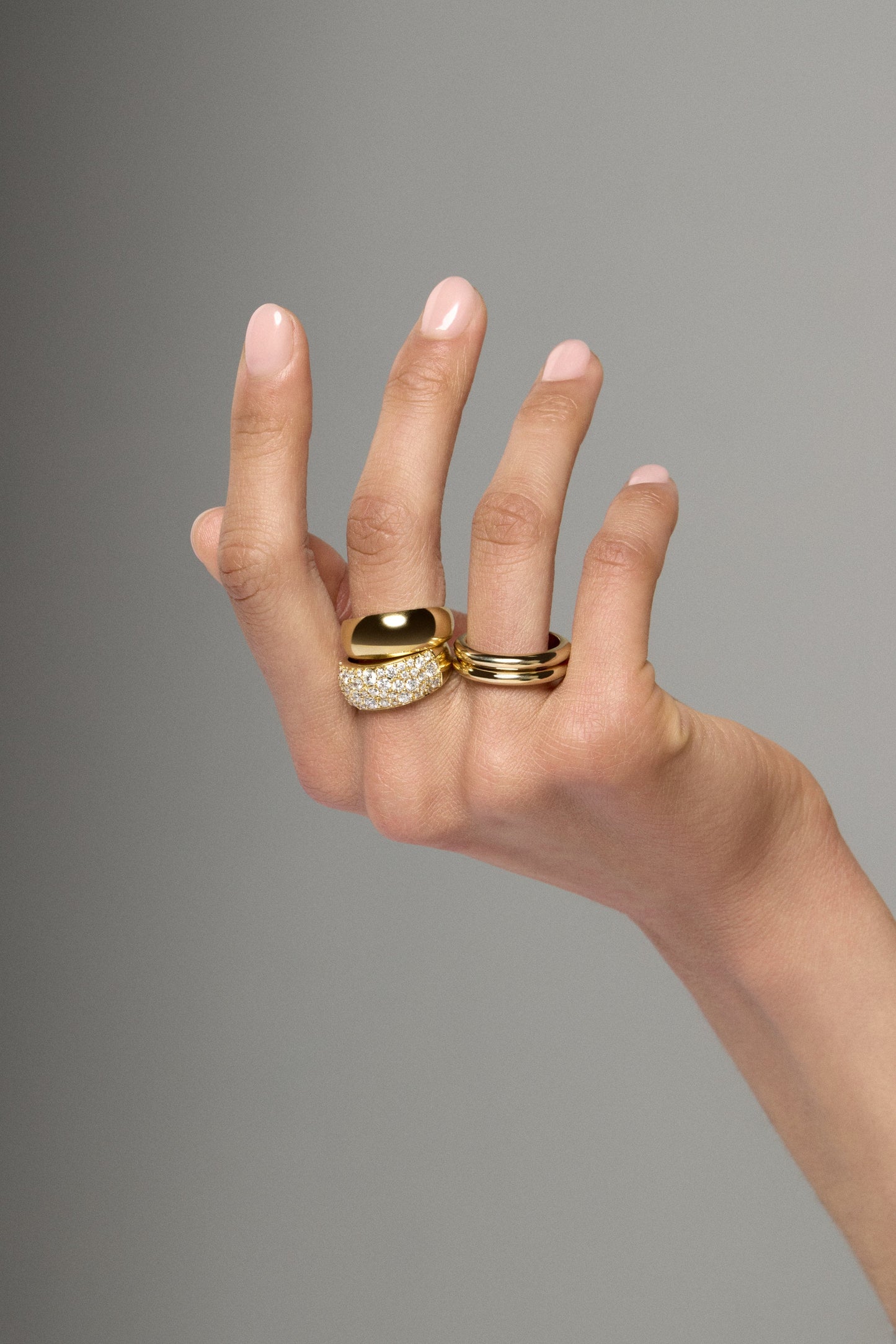 Double Orielle Ring | Silver or 9K White Gold