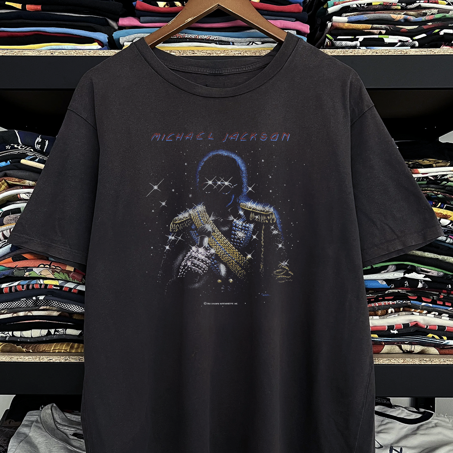 1984 Michael Jackson Washed Black Tee