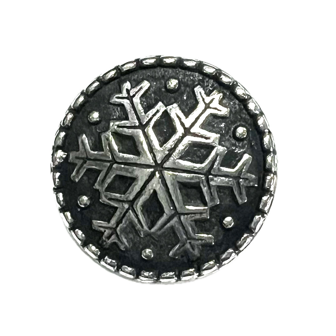 Pewter Snowflake-20mm