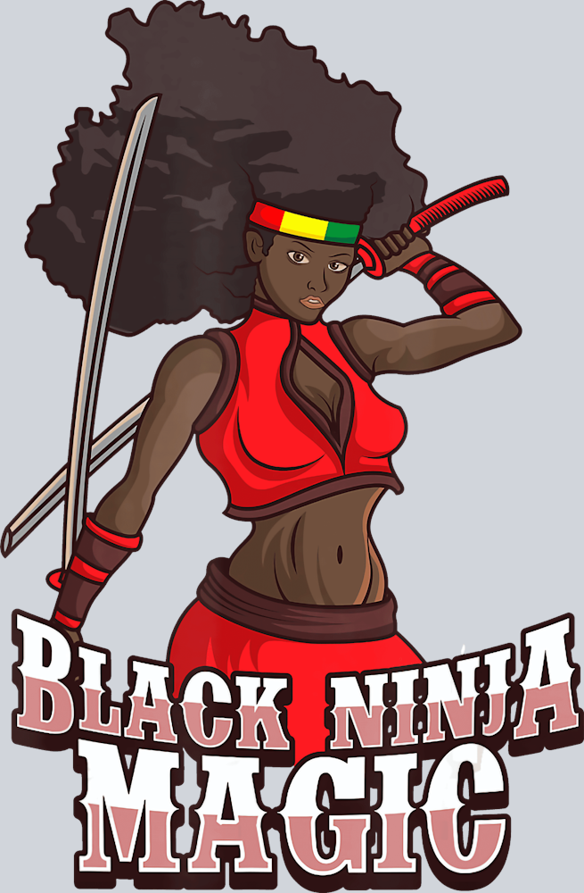 Black Ninja Magic - STK00884 (DTF Transfers)