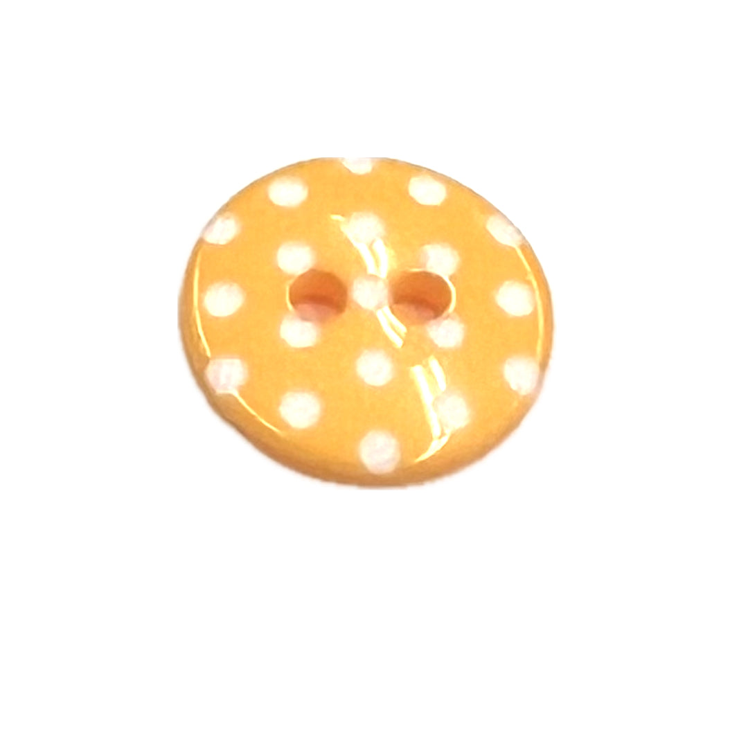 Yellow & White Polkadots-14mm