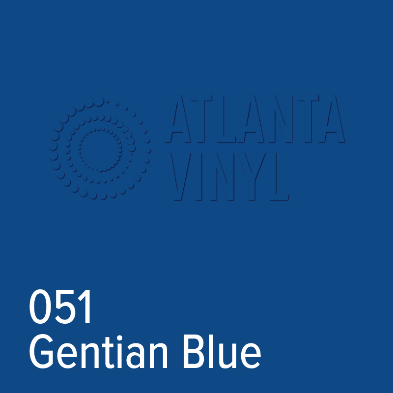 051 Gentian Blue Oracal 651 Permanent Vinyl (24" Roll)