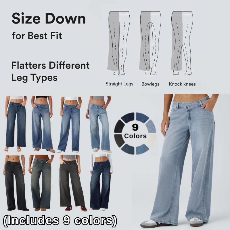 Women’s Comfort Stretch Baggy Jeans – Relaxed Fit for Everyday Wear
