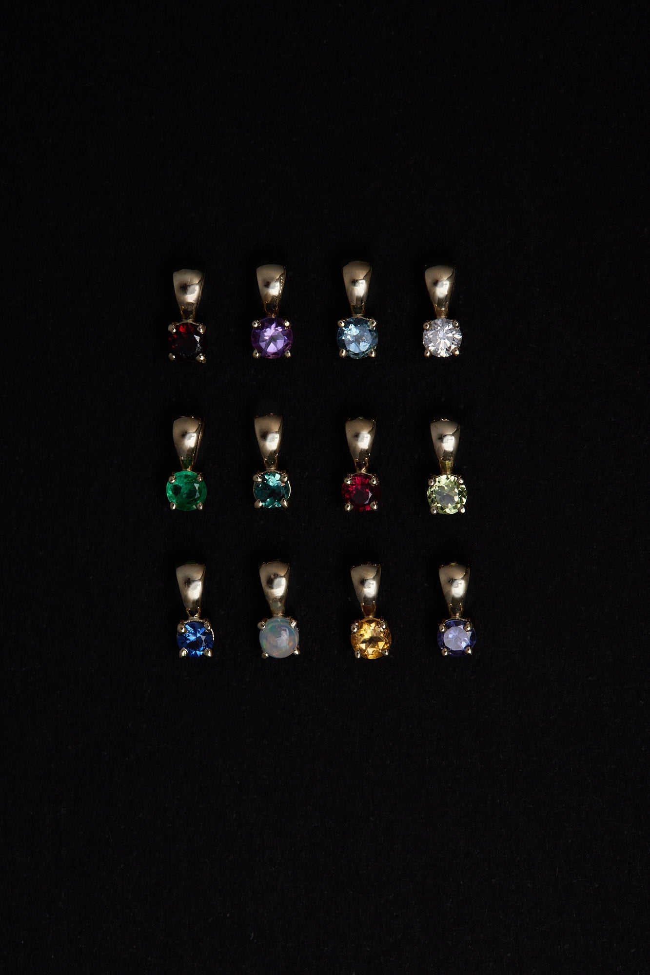 Birthstone Pendant | 9K White Gold