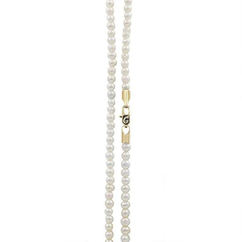 16" 3mm White Pearl Necklace