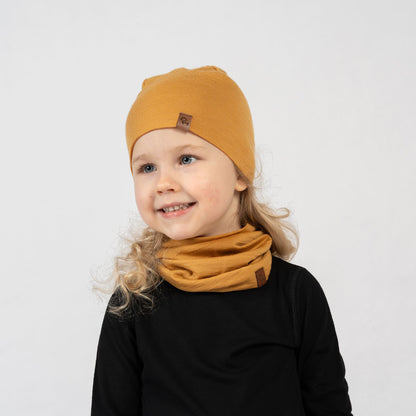 Kids' Merino Wool Neck Gaiter & Beanie 2-Piece Set