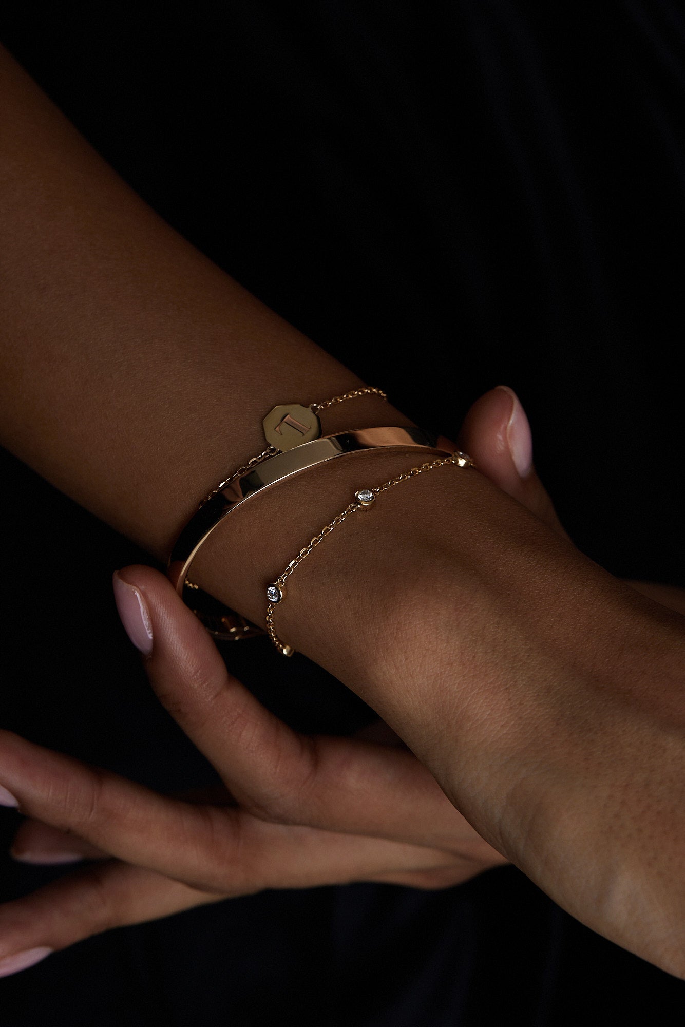 Tallows Bangle | Silver or White Gold