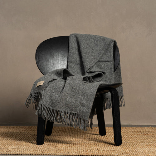 Natural Wool Blanket Throw Milan