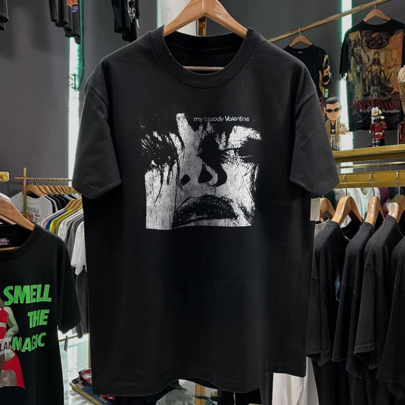 1995 My Bloody Valentine Seminal Ep Rare Washed Black T-Shirt