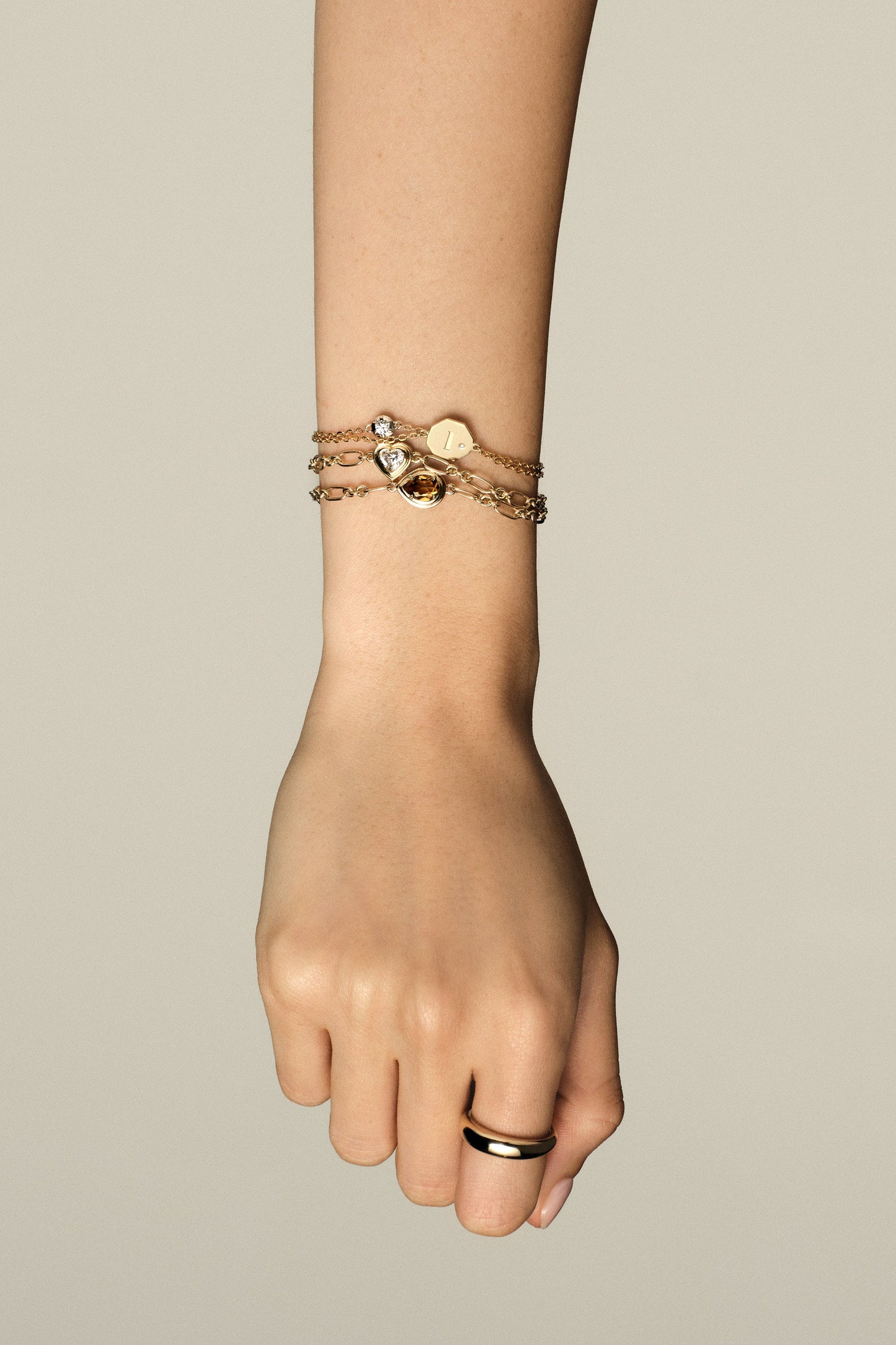 Roma Oval Gemstone Bracelet | Silver