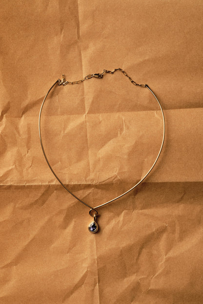 Roma Pear Gemstone Pendant | Yellow Gold
