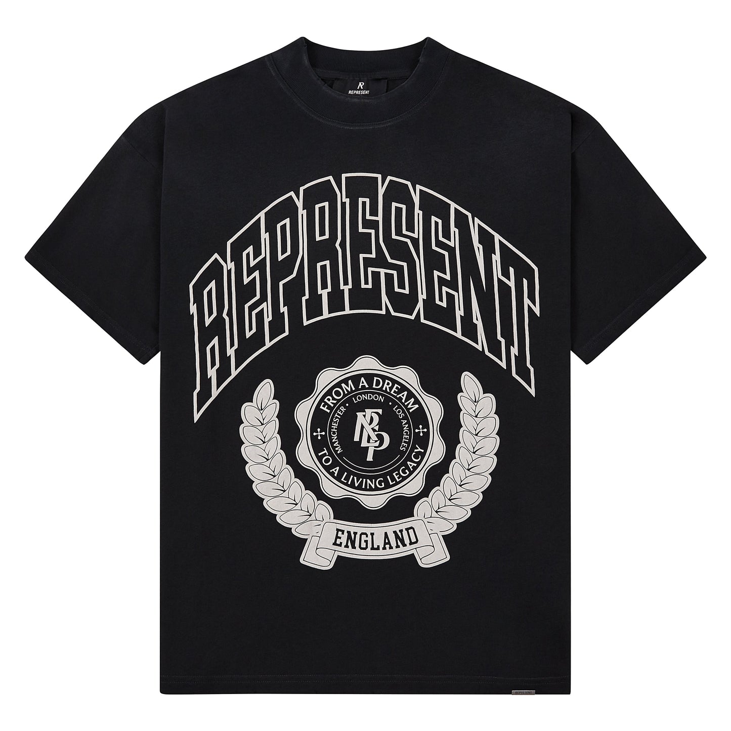 Legacy Crest Tee | Stained Black