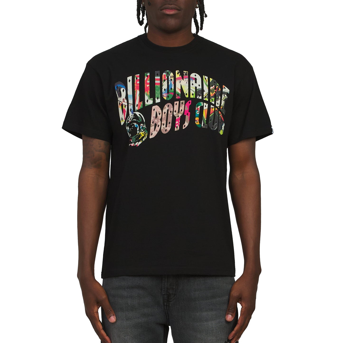 Curve Collage Tee | Black