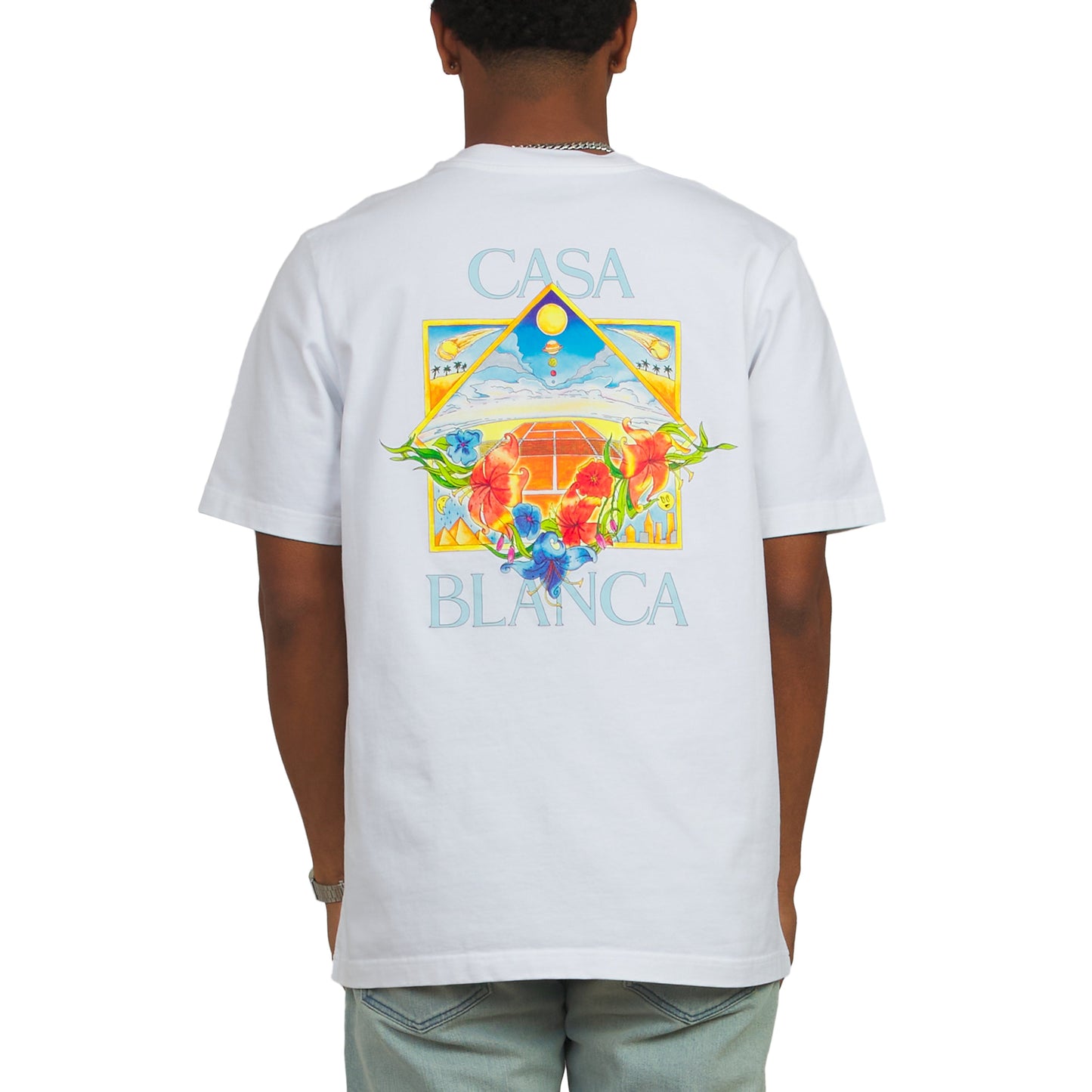 Flower Court Icon Tee | White