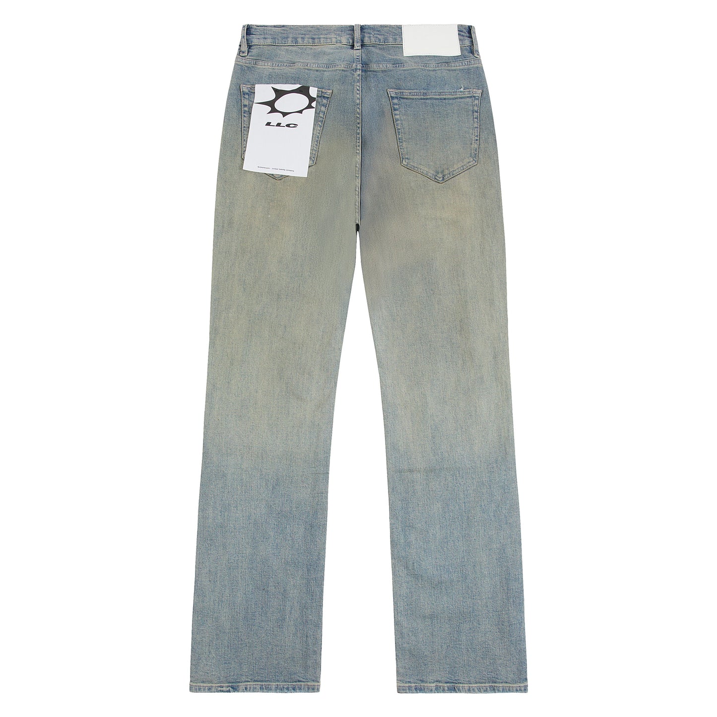 Dirty Ripped Flare Denim