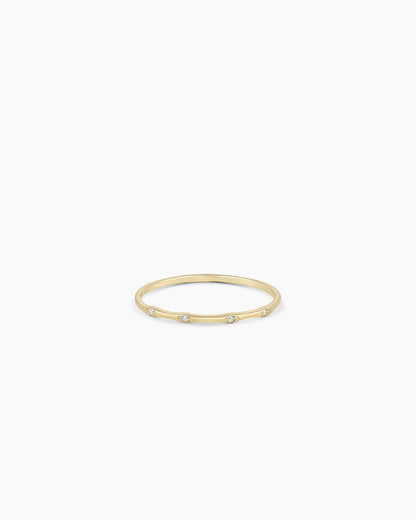 14K Diamond Stacking Ring