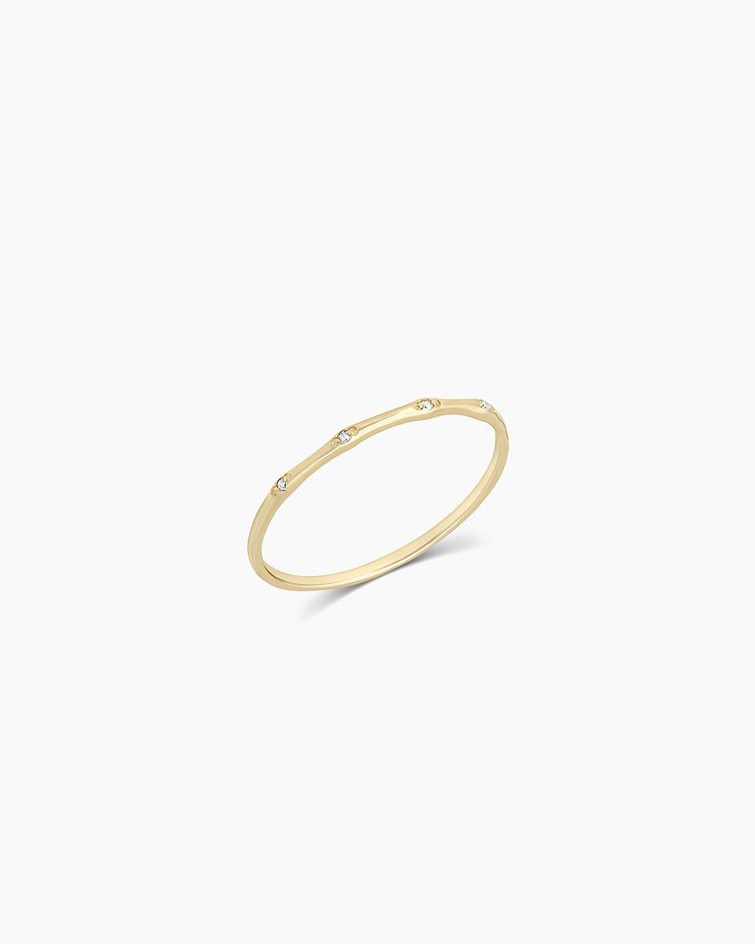 14K Diamond Stacking Ring