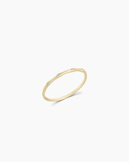 14K Diamond Stacking Ring