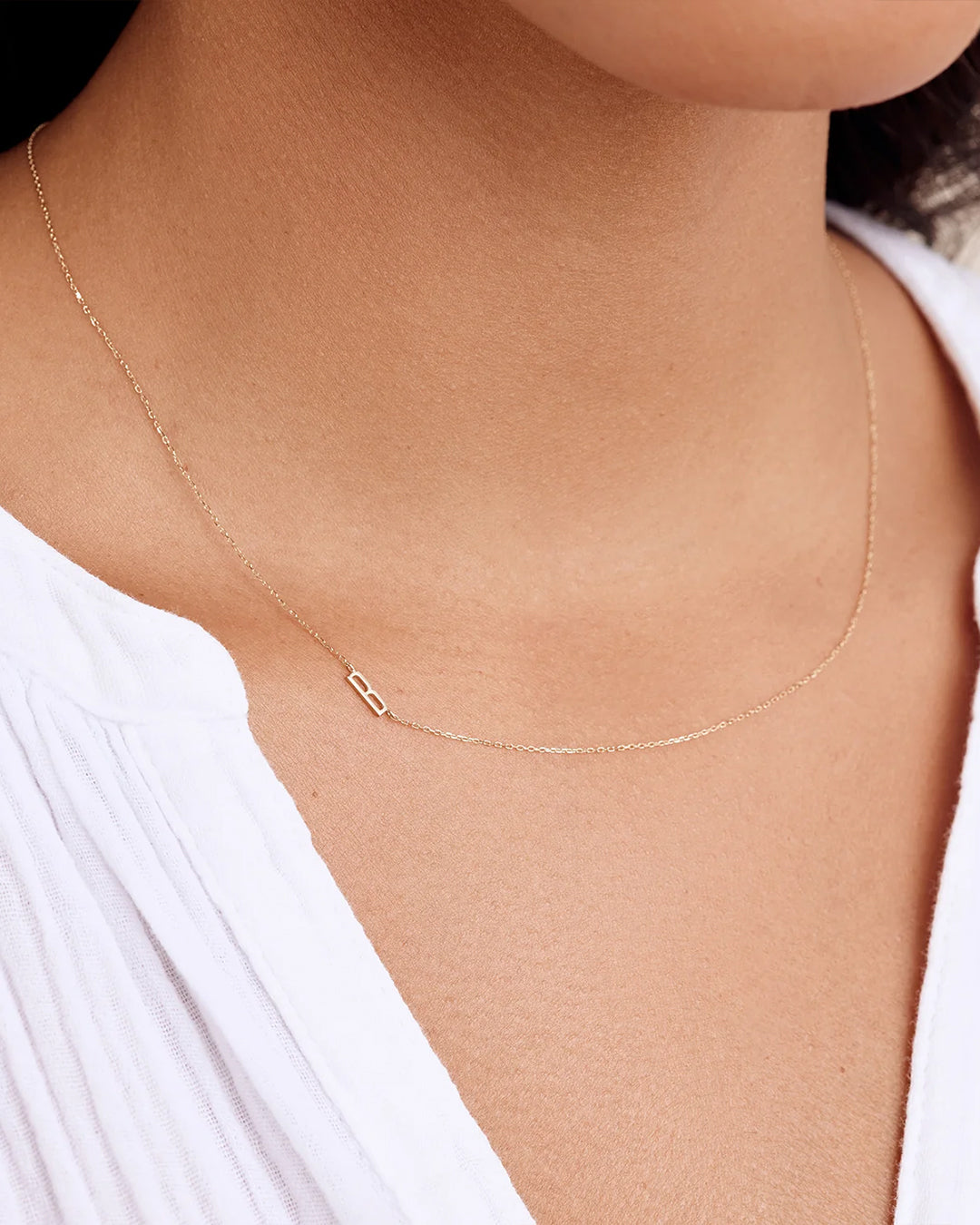 14K Gold Alphabet Necklace