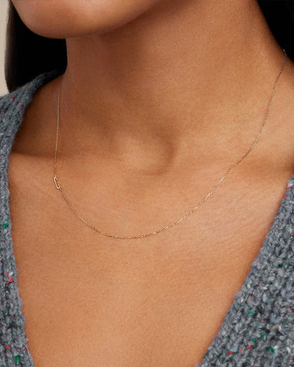 14K Gold Alphabet Necklace