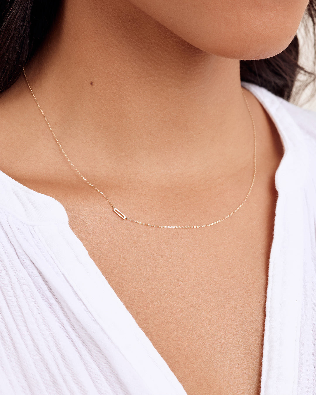 14K Gold Alphabet Necklace