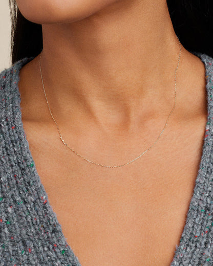 14K Gold Alphabet Necklace