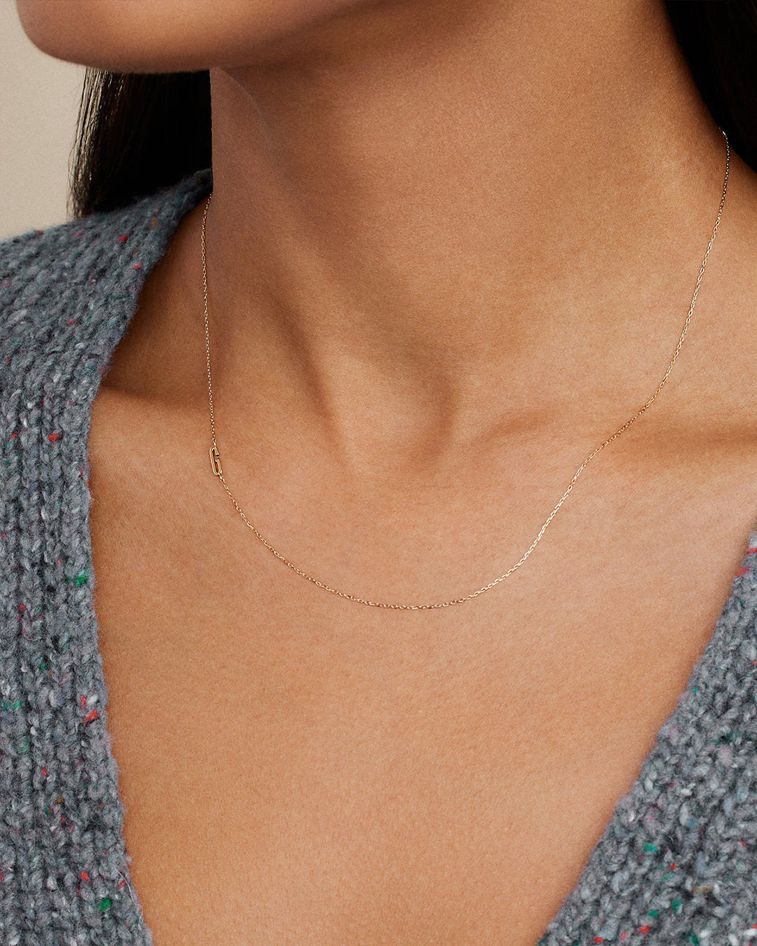 14K Gold Alphabet Necklace