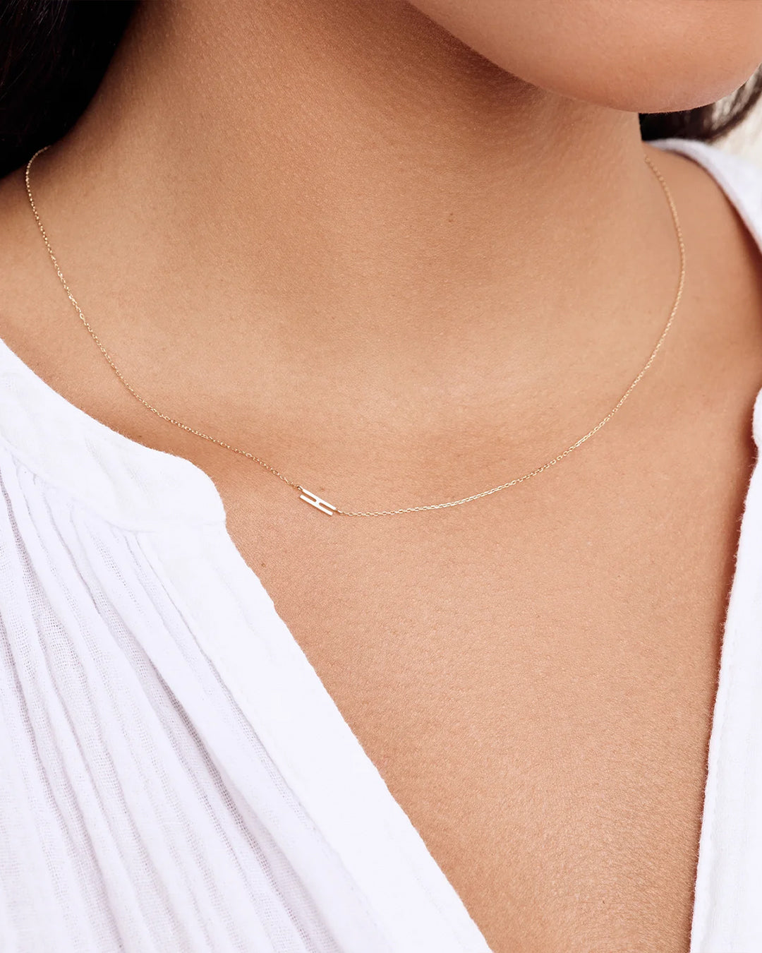 14K Gold Alphabet Necklace