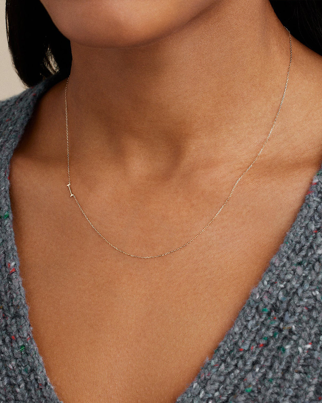 14K Gold Alphabet Necklace