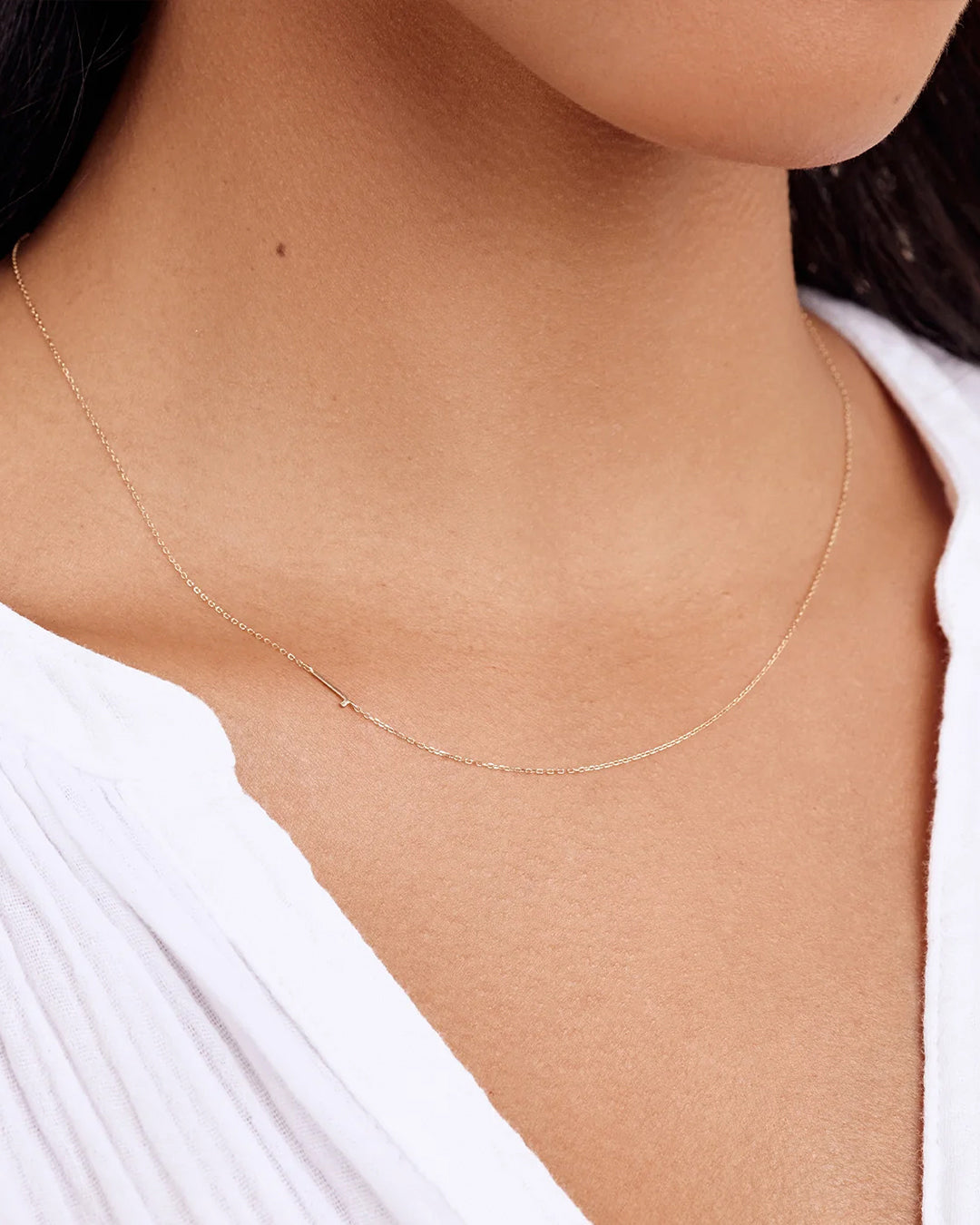14K Gold Alphabet Necklace