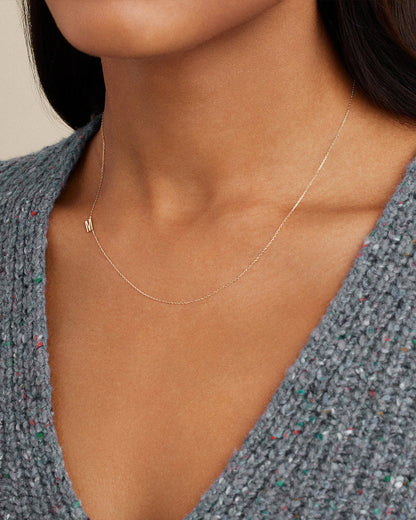 14K Gold Alphabet Necklace