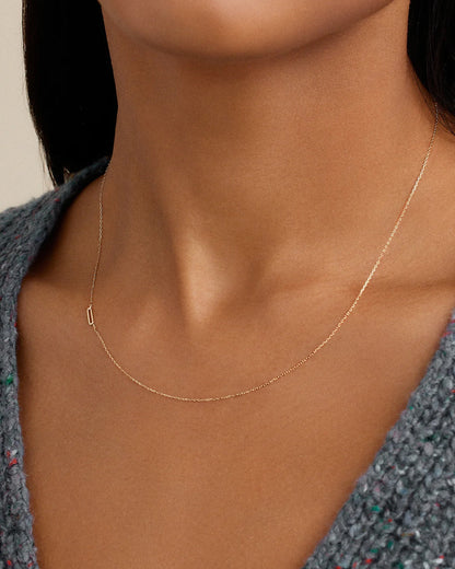 14K Gold Alphabet Necklace