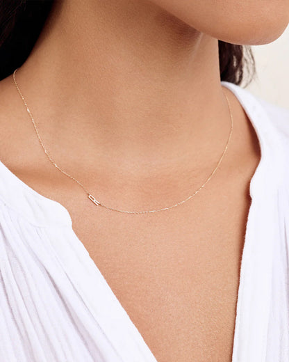 14K Gold Alphabet Necklace