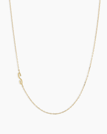 14K Gold Alphabet Necklace