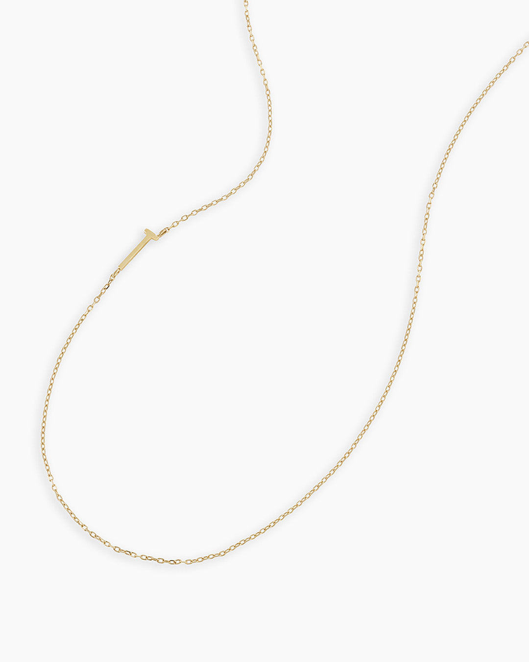 14K Gold Alphabet Necklace